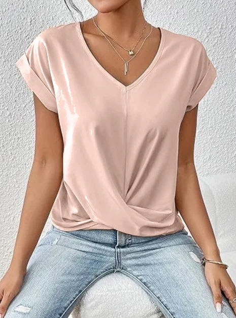 Cleo™ | Casual Sweetheart Neckline T-Shirt