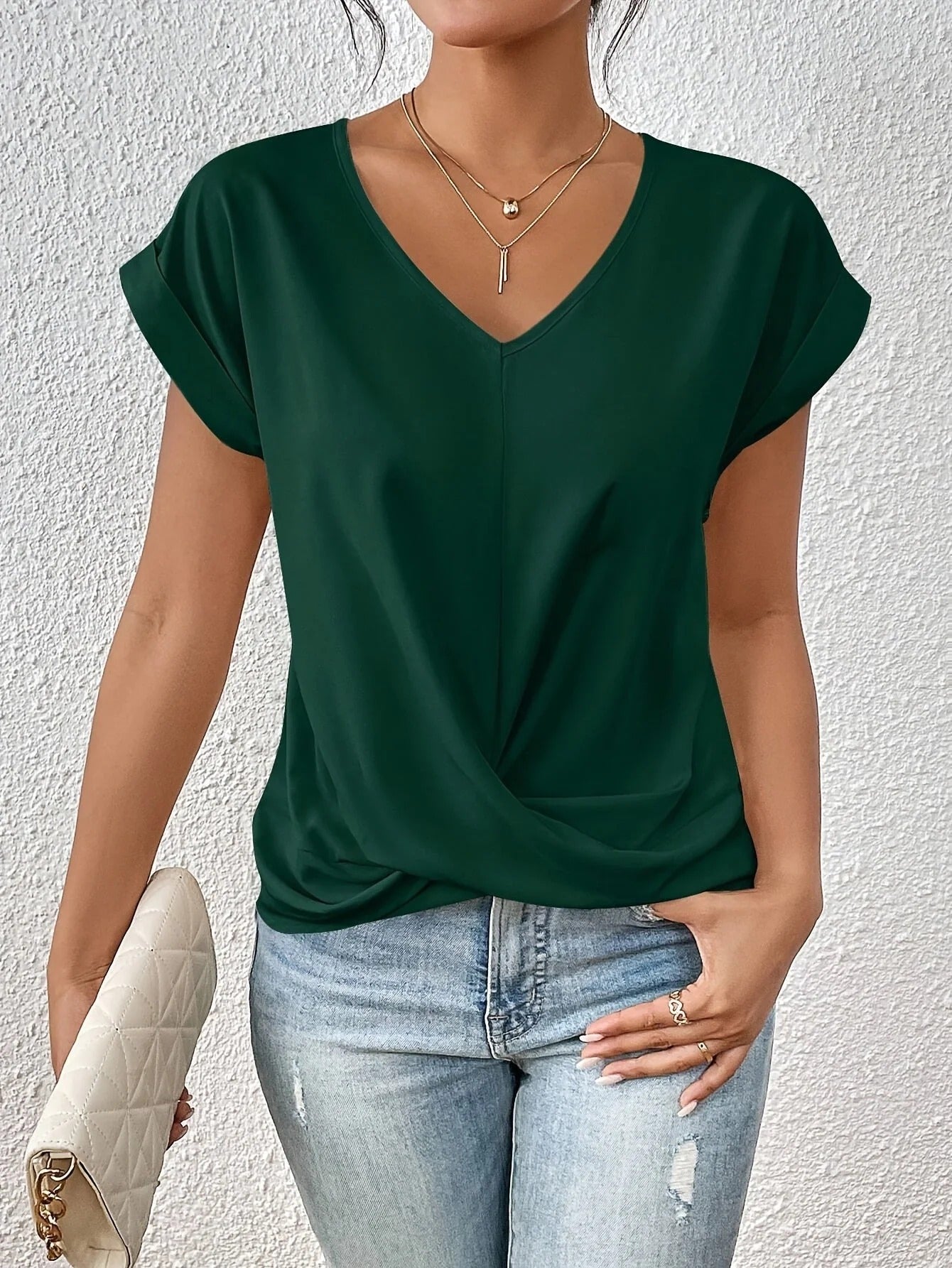 Cleo™ | Casual Sweetheart Neckline T-Shirt