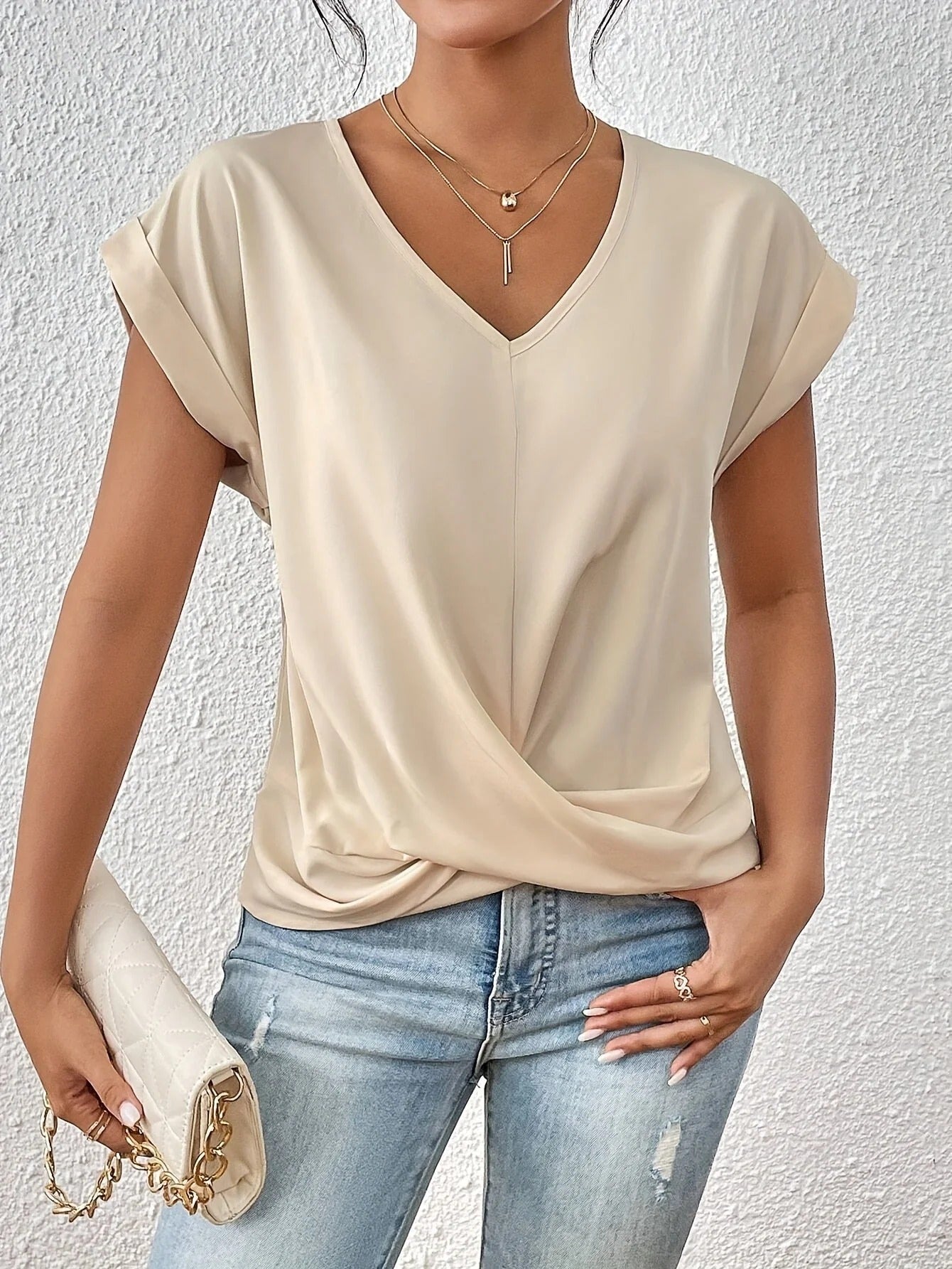 Cleo™ | Casual Sweetheart Neckline T-Shirt